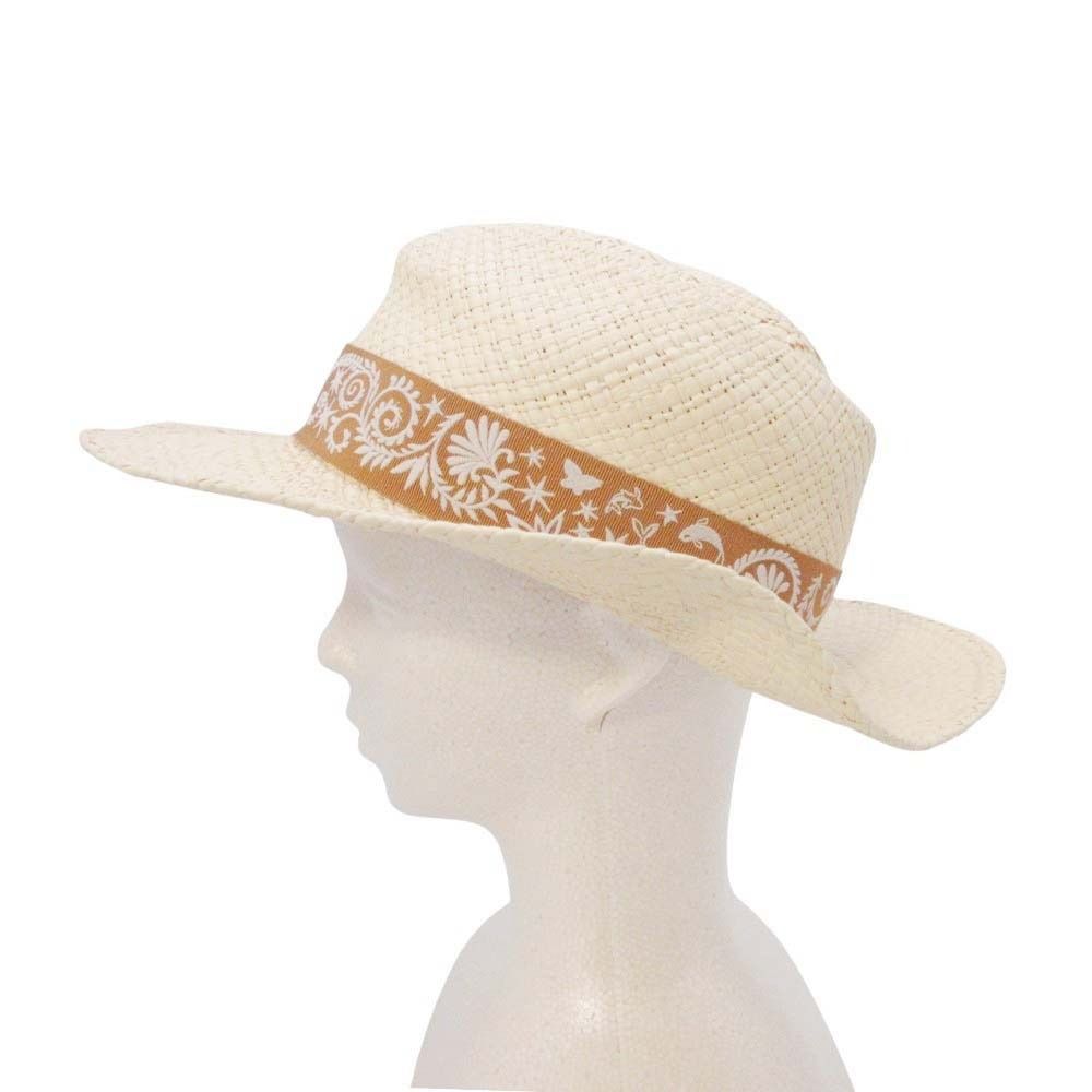 Hermes Garden Sous le Charme D'orphee Hat Straw Hat Folded Hat Ex a Dos le — view 2