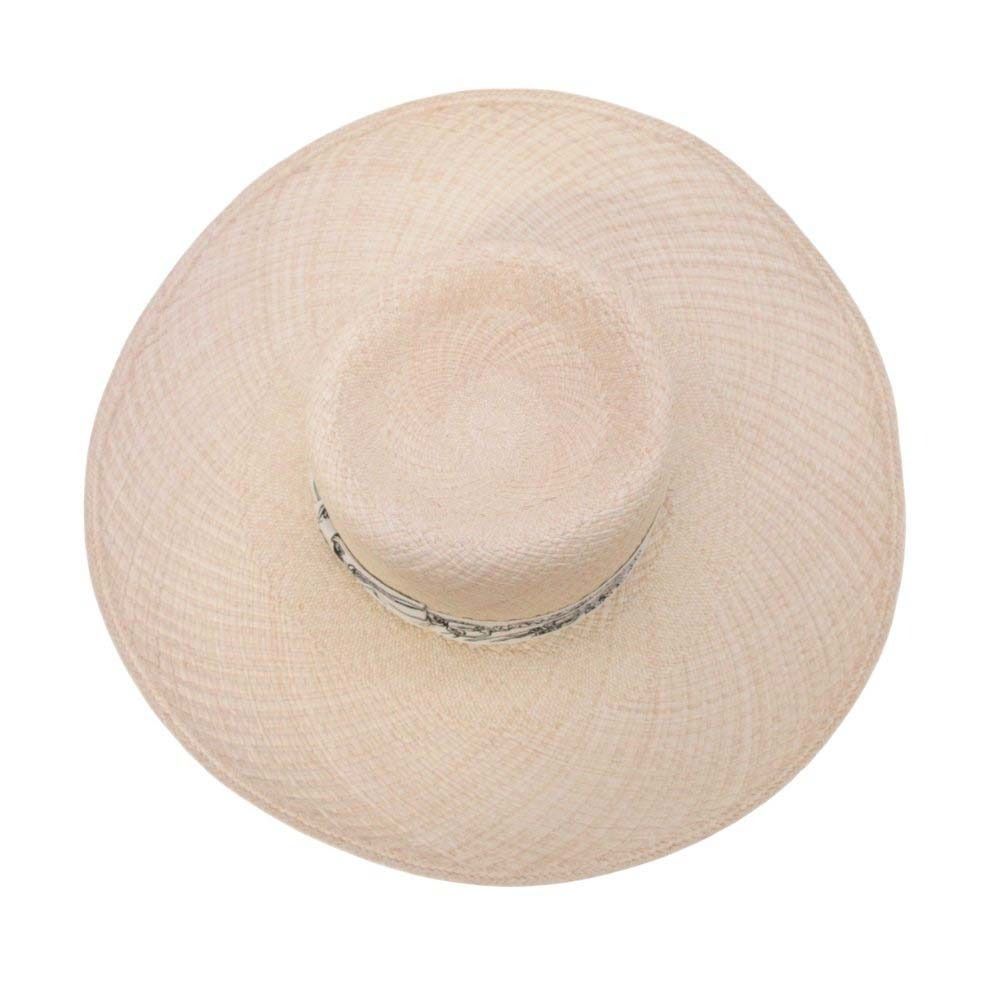 Hermes Brides de Gala Wide Brim Straw Hat Ex a Dos le 56 cm Beige — view 6
