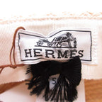Hermes Brides de Gala Wide Brim Straw Hat Ex a Dos le 56 cm Beige — view 8