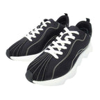 Hermes Envol Thick Sole Sneakers Stitch Nylon Canvas Shoes 41.5 Black — view 2