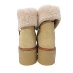 Hermes Shearling Boots 2-Way Platform Shoes 38.5 Beige — view 5