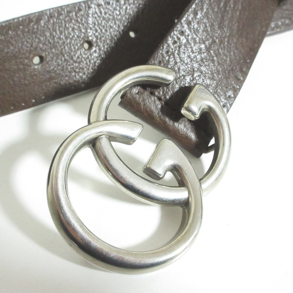 Gucci GG Marmont Leather Belt Brown — view 3