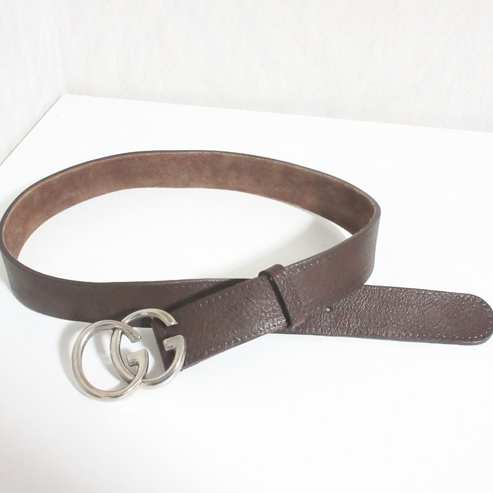 Gucci GG Marmont Leather Belt Brown — view 2