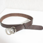 Gucci GG Marmont Leather Belt Brown — view 2