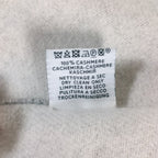 Hermes Cashmere Love Story Horse Pattern Fringe Scarf Gray Off White — view 8