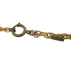 Chanel CC Logo Rhinestone Chain Necklace Gold Plated — view 5