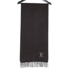 Louis Vuitton Echarpe Jhelum Cashmere Fringe Scarf LV Brown — view 2