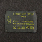 Louis Vuitton Echarpe Jhelum Cashmere Fringe Scarf LV Brown — view 3