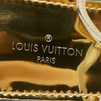 Louis Vuitton Flat Sandals 35 Silver Gold Patent Leather — view 6