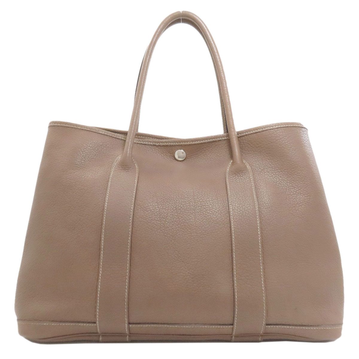 Hermes Garden Party PM Ethope Silver Tote Negonda — view 2