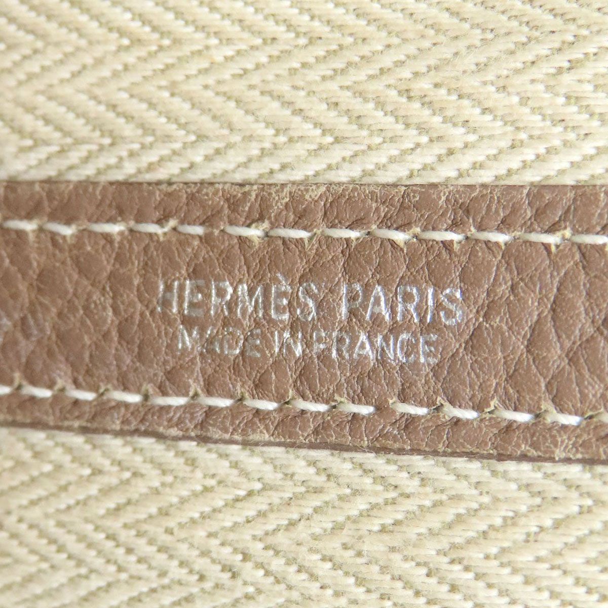 Hermes Garden Party PM Ethope Silver Tote Negonda — view 6