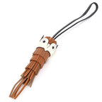 Hermes Bag Charm Chouette Brown Lambskin Epsom Owl — view 2