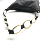 Gucci Leather Chain Shoulder Bag Black Gphardware Purse — view 6