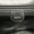 Gucci Leather Chain Shoulder Bag Black Gphardware Purse — view 8