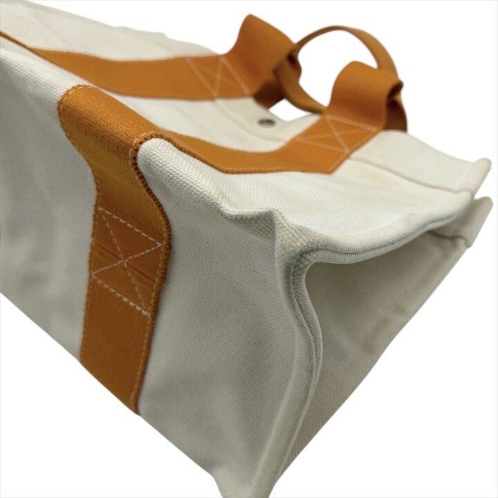Hermes Bora PM Orange Canvas Tote Purse — view 6