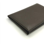 Hermes Calvi Epsom Card Case Leather Brown Business Holder — view 4