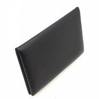 Hermes Calvi Epsom Card Case Leather Black Business Holder — view 6