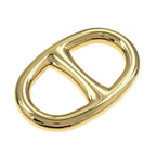 Hermes Scarf Ring Chaine D'ancre Perma Brass Gold Color Pendant Style Necklace — view 3