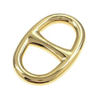 Hermes Scarf Ring Chaine D'ancre Perma Brass Gold Color Pendant Style Necklace — view 2