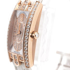 Harry Winston Avenue-c Mini Elliptic Watch Leather 18k Rose Gold 18k Pink Case — view 7