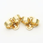 Louis Vuitton Earrings LV Iconic Strass Metal Rhinestone Gold — view 8