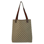 Gucci Vintage Sherry Line GG Supreme Canvas Tote Shoulder Bag — view 2