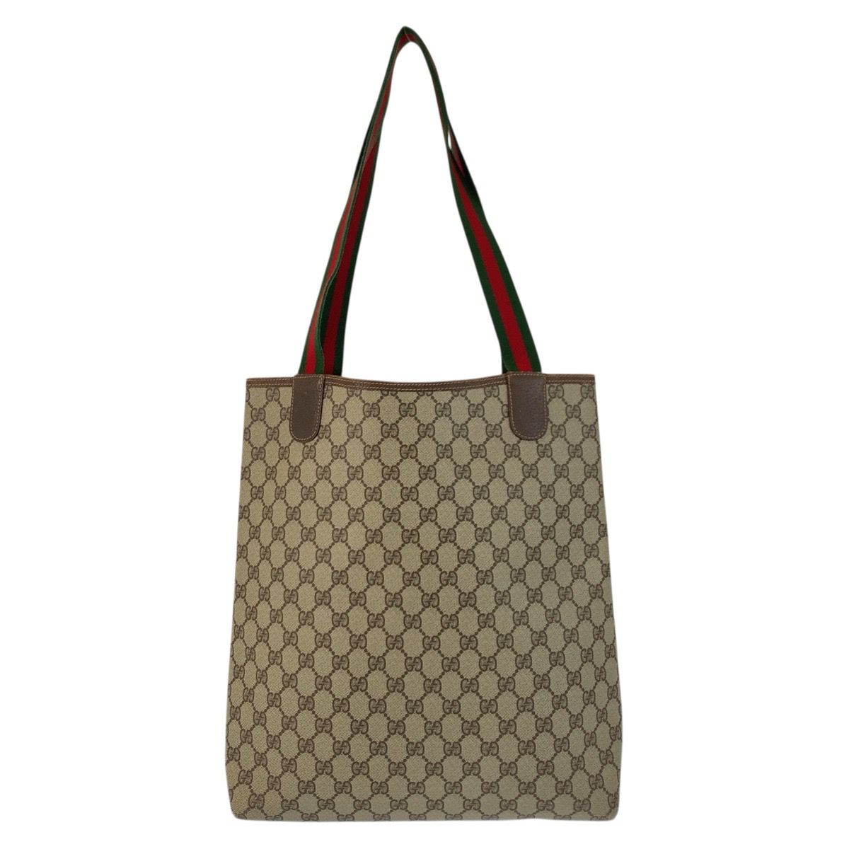 Gucci Vintage Sherry Line GG Supreme Canvas Tote Shoulder Bag — view 2