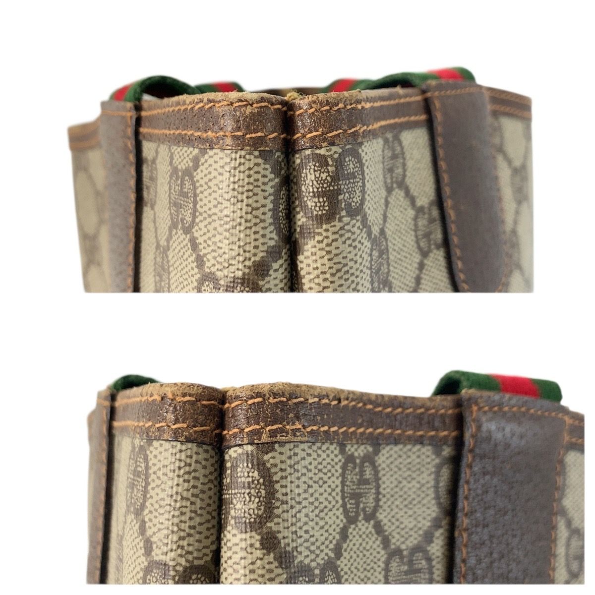 Gucci Vintage Sherry Line GG Supreme Canvas Tote Shoulder Bag — view 5