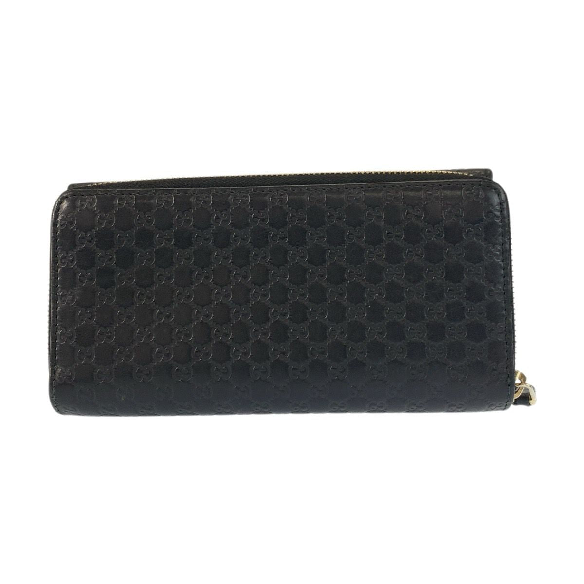 Gucci Micro Guccissima Black Gold Leather Wallet — view 2