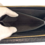 Gucci Micro Guccissima Black Gold Leather Wallet — view 6