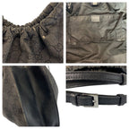 Gucci Black GG Canvas Handbag — view 5