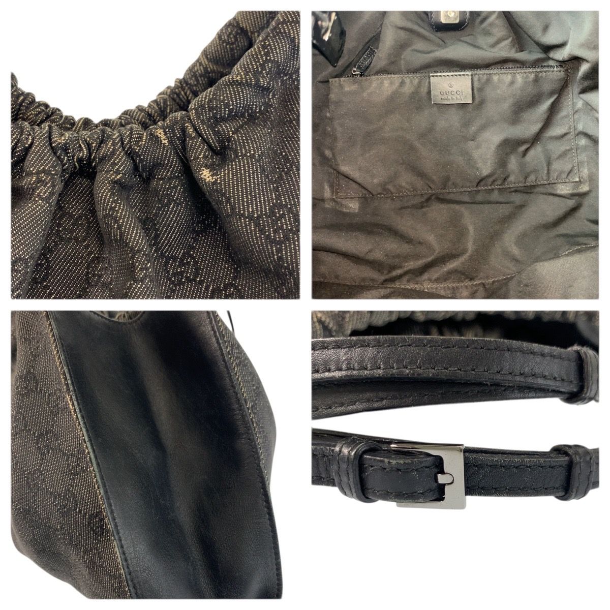 Gucci Black GG Canvas Handbag — view 5