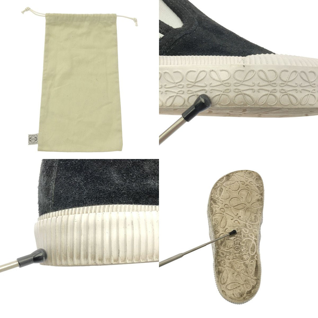 Loewe Terra Vulca Anagram Logo Slip on Sneakers 40 Black — view 8