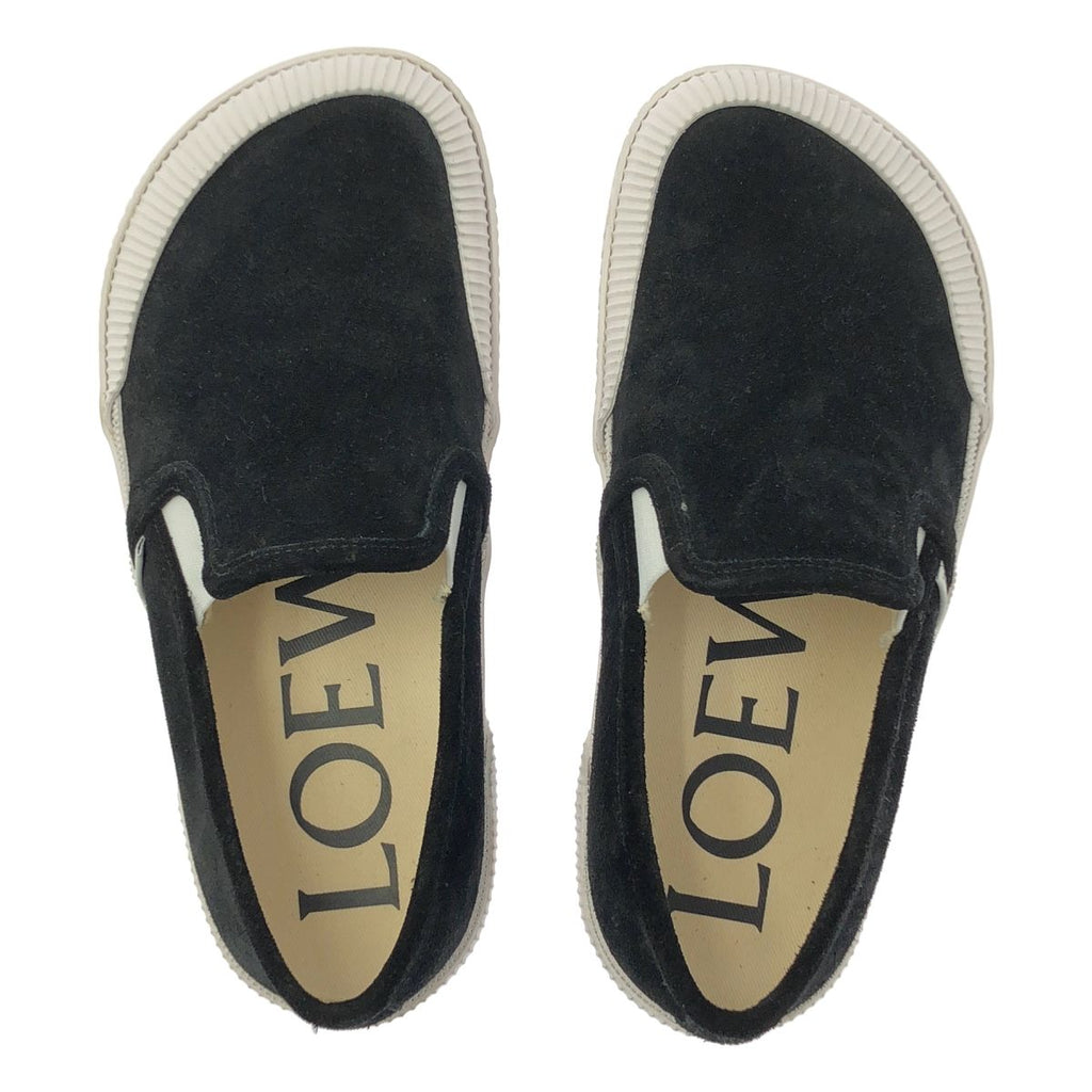 Loewe Terra Vulca Anagram Logo Slip on Sneakers 40 Black — view 4