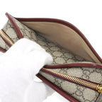 Gucci Interlocking Clutch Second GG Supreme Leather Beige — view 9