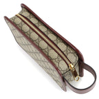 Gucci Interlocking Clutch Second GG Supreme Leather Beige — view 5