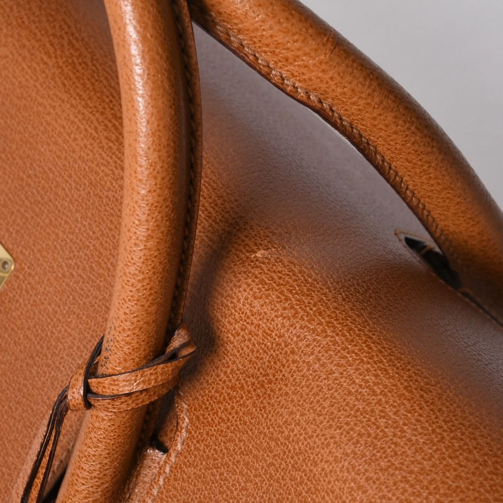 Gucci Boston Bag Leather Brown Gold — view 5