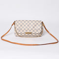 Louis Vuitton Shoulder Bag Damier Azur Favorite MM Canvas