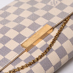Louis Vuitton Shoulder Bag Damier Azur Favorite MM Canvas — view 6