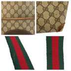 Gucci Vintage Sherry Line Beige Brown GG Supreme Canvas Tote Shoulder Bag — view 6