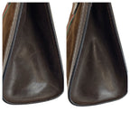 Gucci Vintage Sherry Line Brown Suede Clutch — view 7