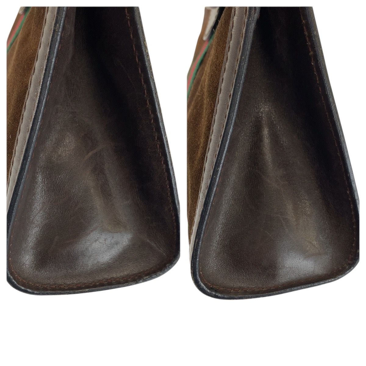 Gucci Vintage Sherry Line Brown Suede Clutch — view 7