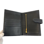 Celine Strap Wallet Black Leather Compact — view 4