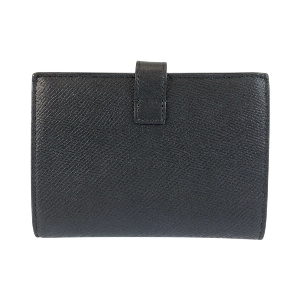 Celine Strap Wallet Black Leather Compact — view 2