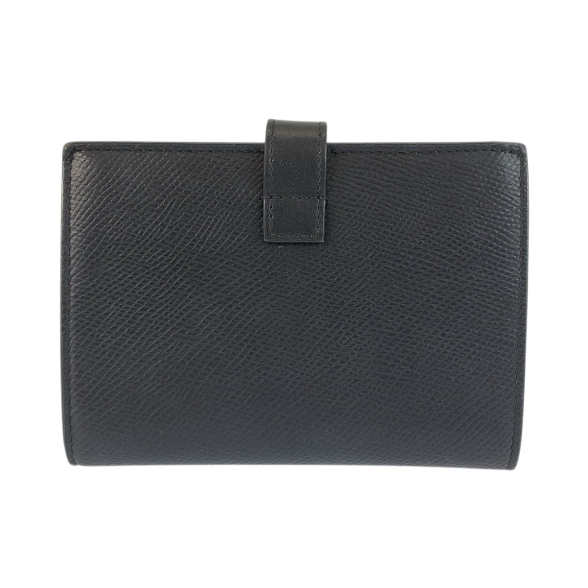 Celine Strap Wallet Black Leather Compact — view 2
