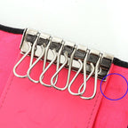 Chanel Cambon Key Case 6 Soft Calf Black Pink Key Holder — view 4