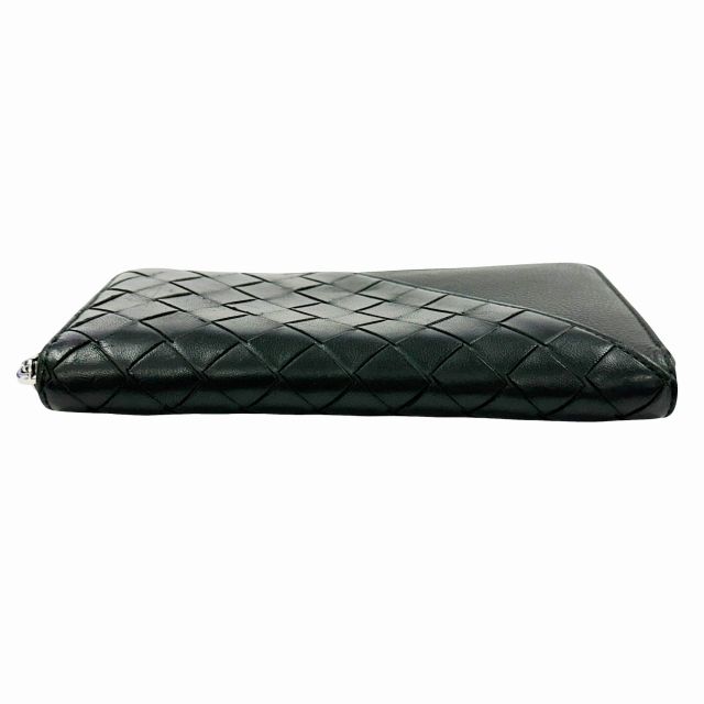 Bottega Veneta Intrecciato Diagonal Leather Wallet Black — view 3