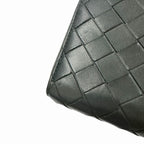 Bottega Veneta Intrecciato Diagonal Leather Wallet Black — view 8