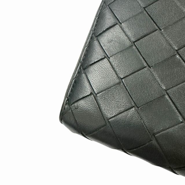 Bottega Veneta Intrecciato Diagonal Leather Wallet Black — view 8