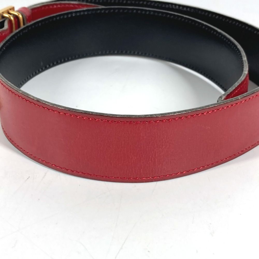 Hermes Belt Leather Red Black — view 4